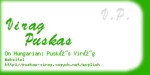 virag puskas business card